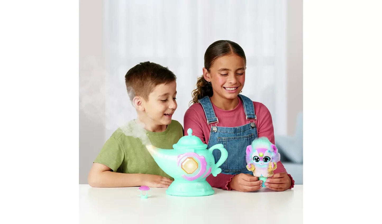 Magic Mixies Magic Genie Lamp with Interactive 8 inch BLUE Plush Toy & 60+ Sound