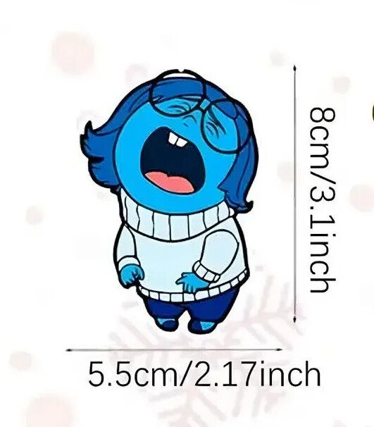 DISNEY PIXAR INSIDE OUT 2 Tree Pendant Decoration XMAS KIDS CARTOON SAD JOY