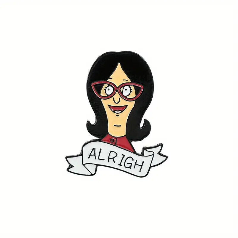 BOBS BURGERS Metal Enamel Pin Badge Adult Teen TV CARTOON