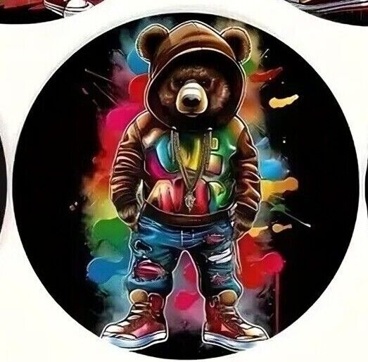 BEAR GANGSTA HOODIE BANKSY COASTER Coffee Tea Drink COCKTAILS GRAFFITI