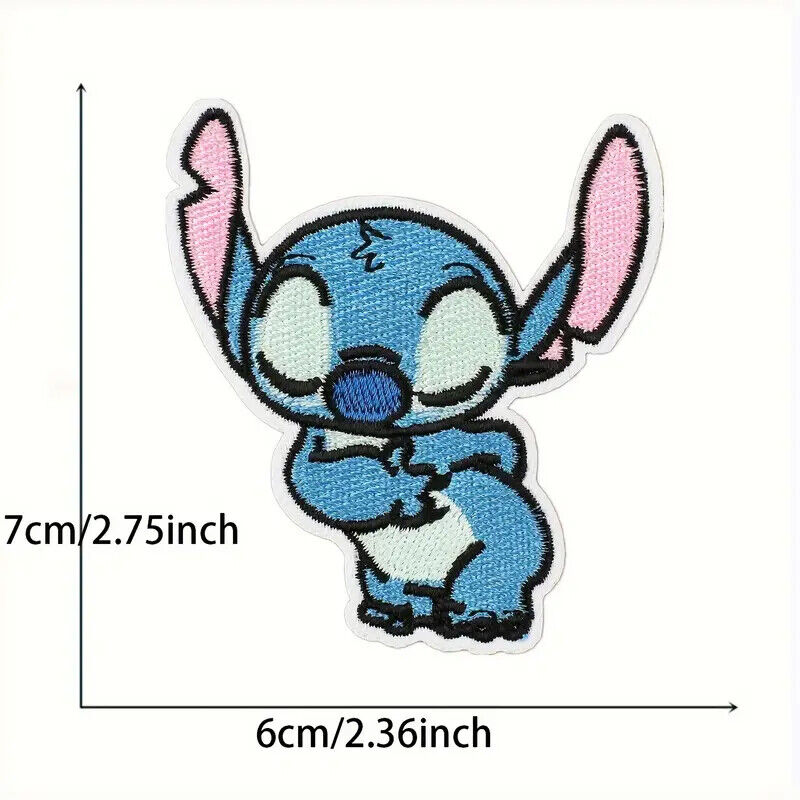 STITCH ANGEL EMBROIDERED BADGE SEW ON IRON ON PATCH LILO AND STITCH