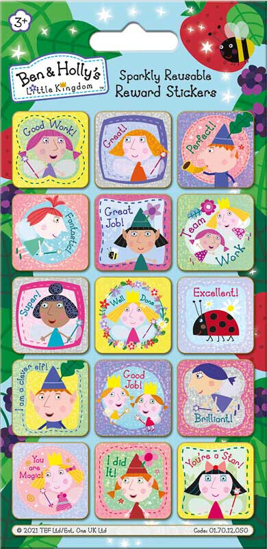 Ben & Holly's little kingdom REWARD Foiled Stickers ASSORTMENT sticker holly