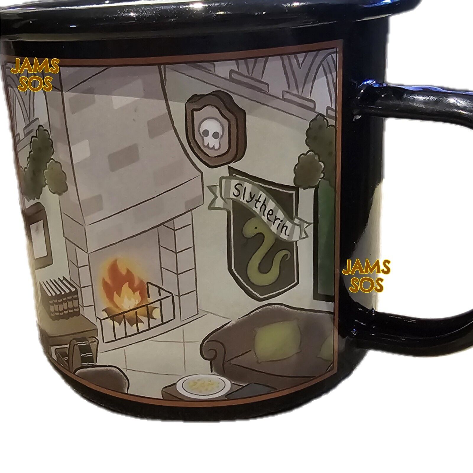 LARGE Harry Potter Mug & Reusable Sticker Set SNAPE DOBBY HEDWIG HOGWARTS CUP