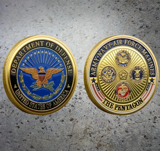 U.S Department Of Defense The Pentagon Challenge Coin 40mm USA MILITARY
