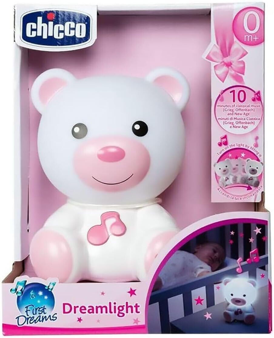 Chicco Portable Led Dream Lights with Relaxing Music for Baby Soothing PINK