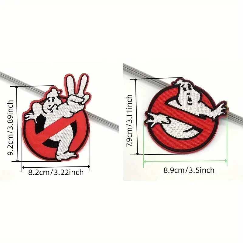 GHOSTBUSTERS Iron Sew on Embroidered Patch FROZEN EMPIRE 2024 SLIMER MARSHMALLOW