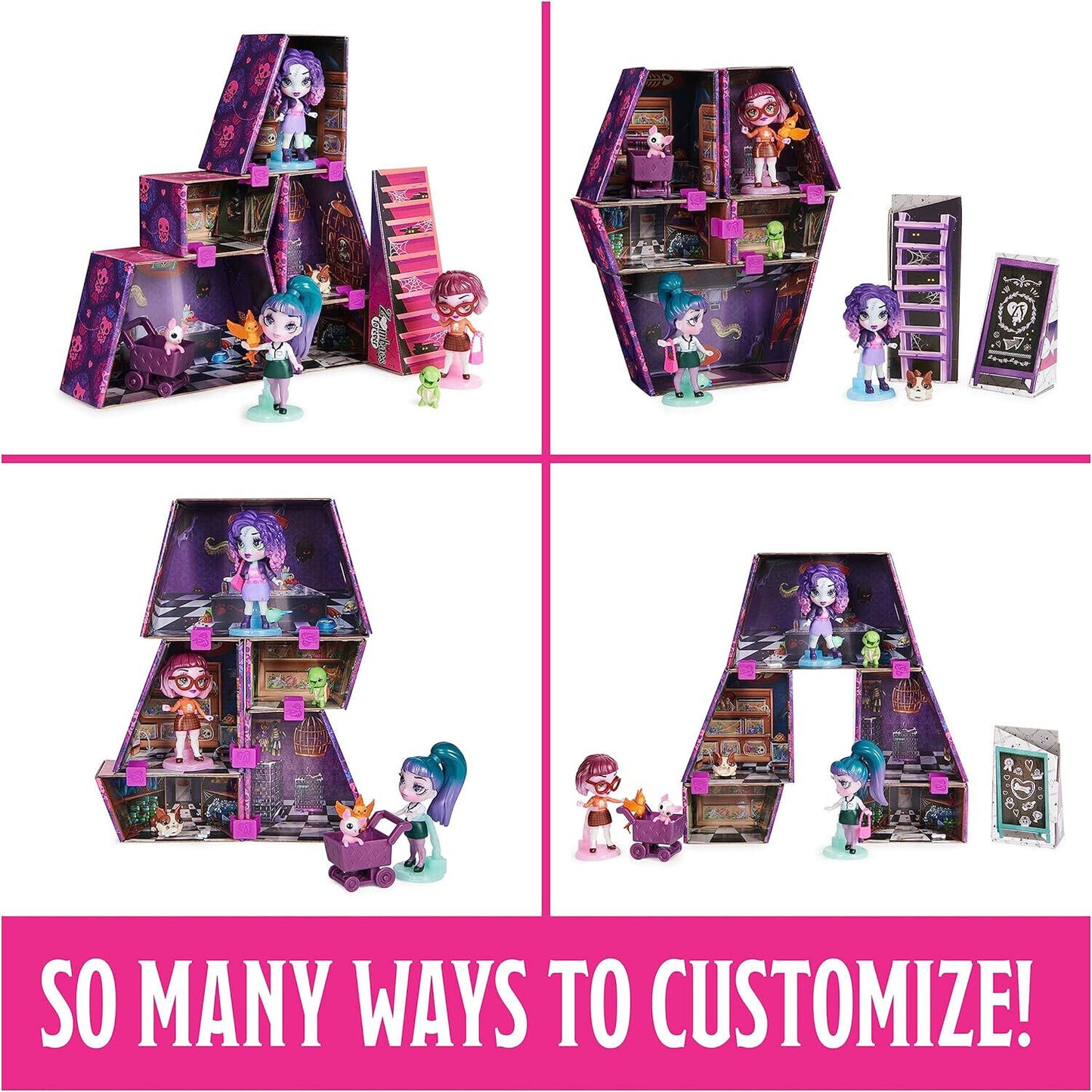 Zombaes Forever Abandoned Pet Shop Customisable Doll House Playset wild vibe