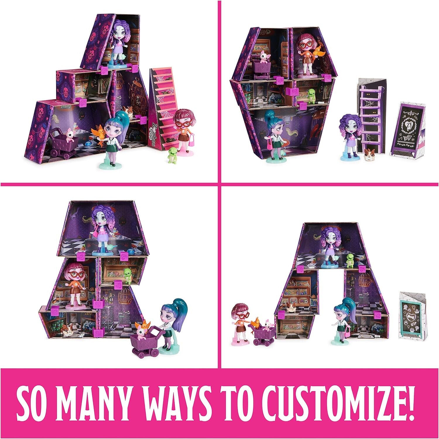 Zombaes Forever Abandoned Pet Shop Customisable Doll House Playset wild vibe