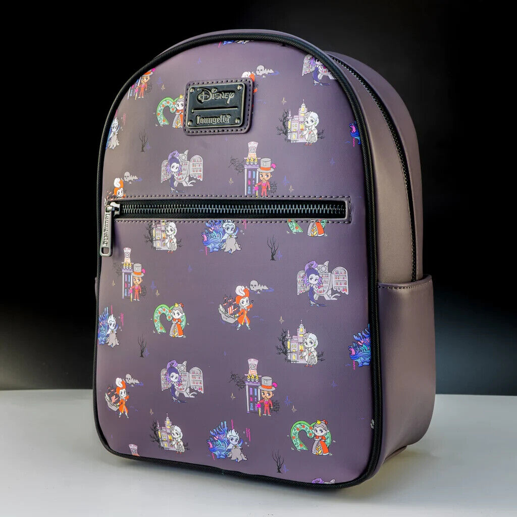 Loungefly x Disney Villains Evil Lair Mini Backpack PURPLE COLLECTABLE XMAS