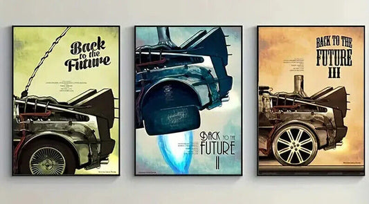 BACK TO THE FUTURE PART 1 2 3 CANVAS Film Movie Art Wall PRINT Actor COMIC RETRO