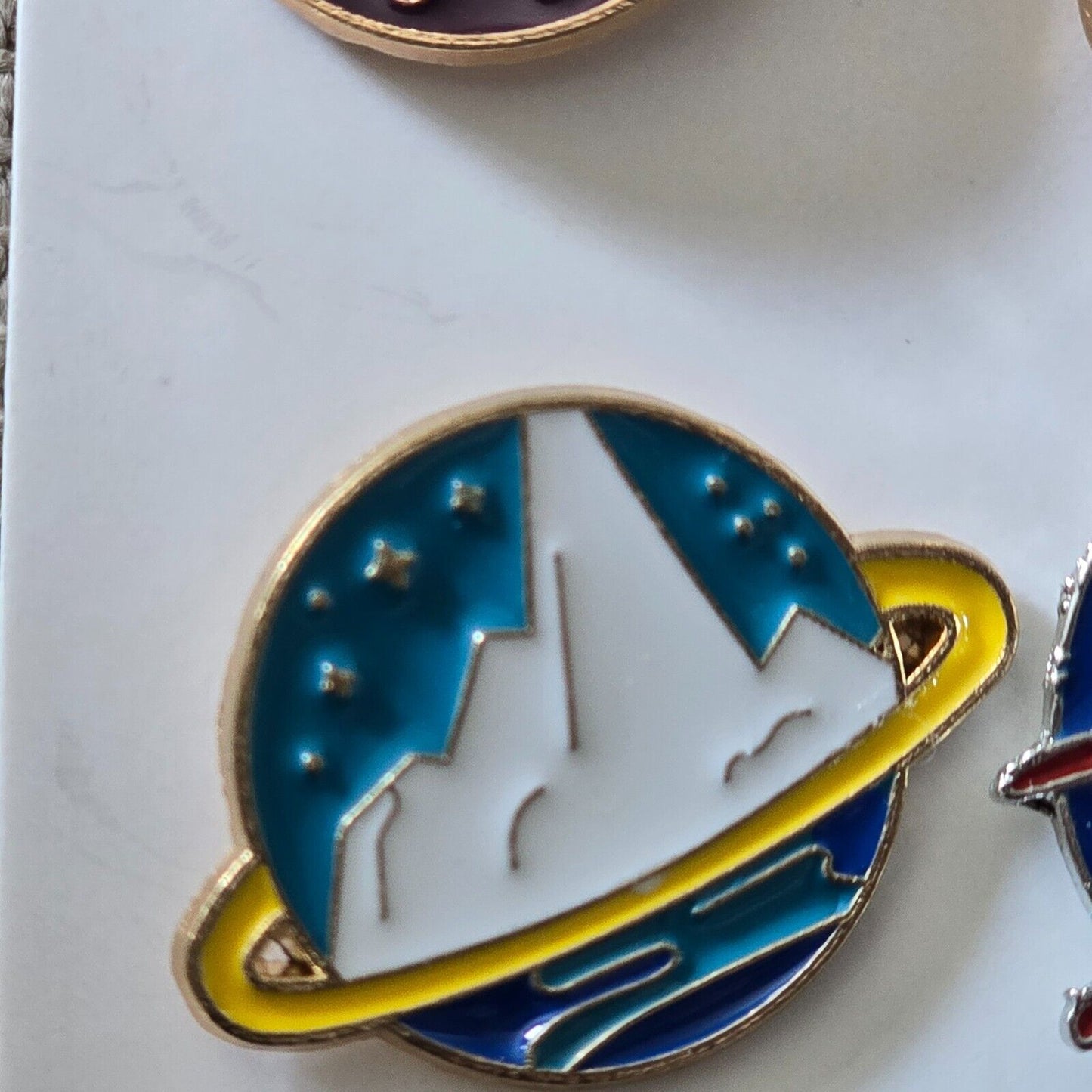 NASA Space Agency Enamel Pin Badge New planet kids stars moon rocket alien