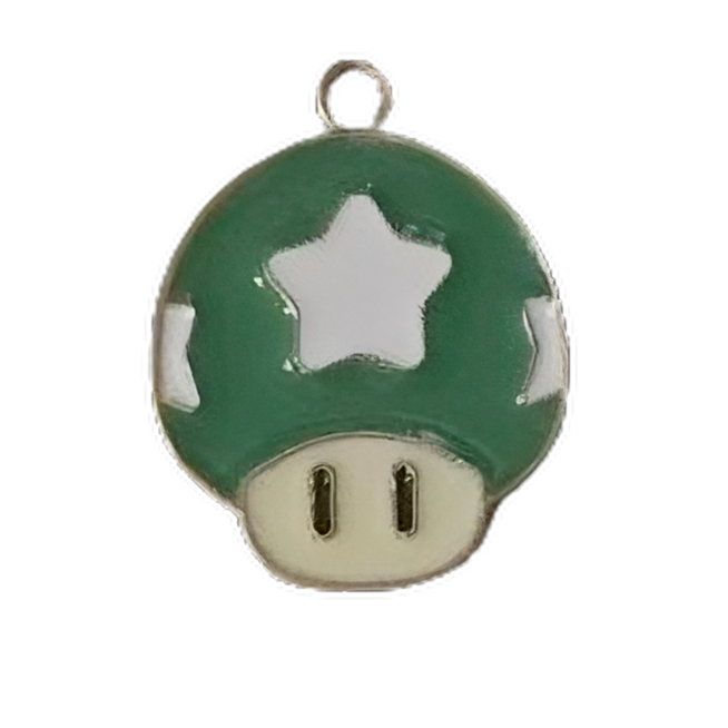 Nintendo Super Mario 2D Enamel Keyring Keychain Princess Toad Yoshi Toad Luigi