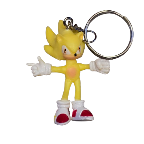 SONIC THE HEDGEHOG  Official Keyring 2D Rubber TAILS SHADOW Sega Gaming CHOOSE