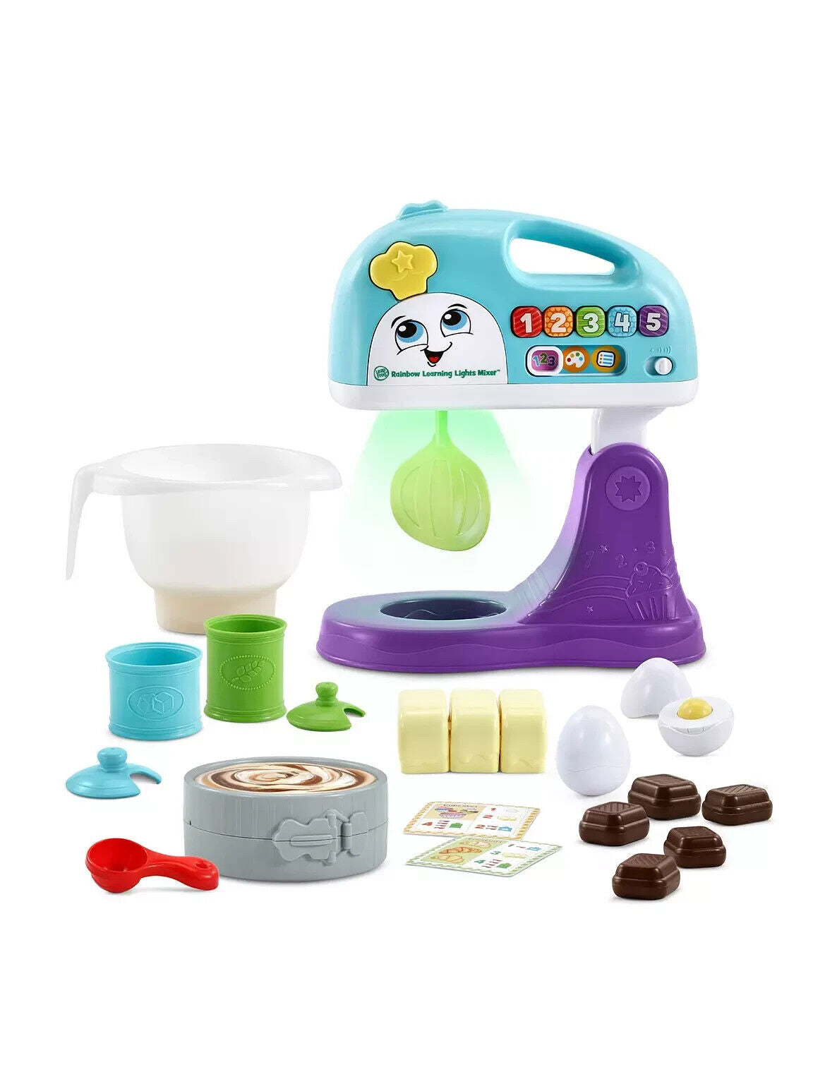 Leapfrog Rainbow Learning Lights Mixer baking cake educational blender sounds