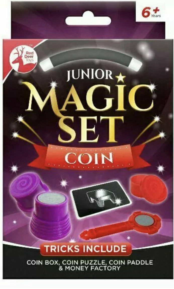 Junior Ultimate Magic Show With Amazing Tricks Kids Magician Full Set Cards Coin