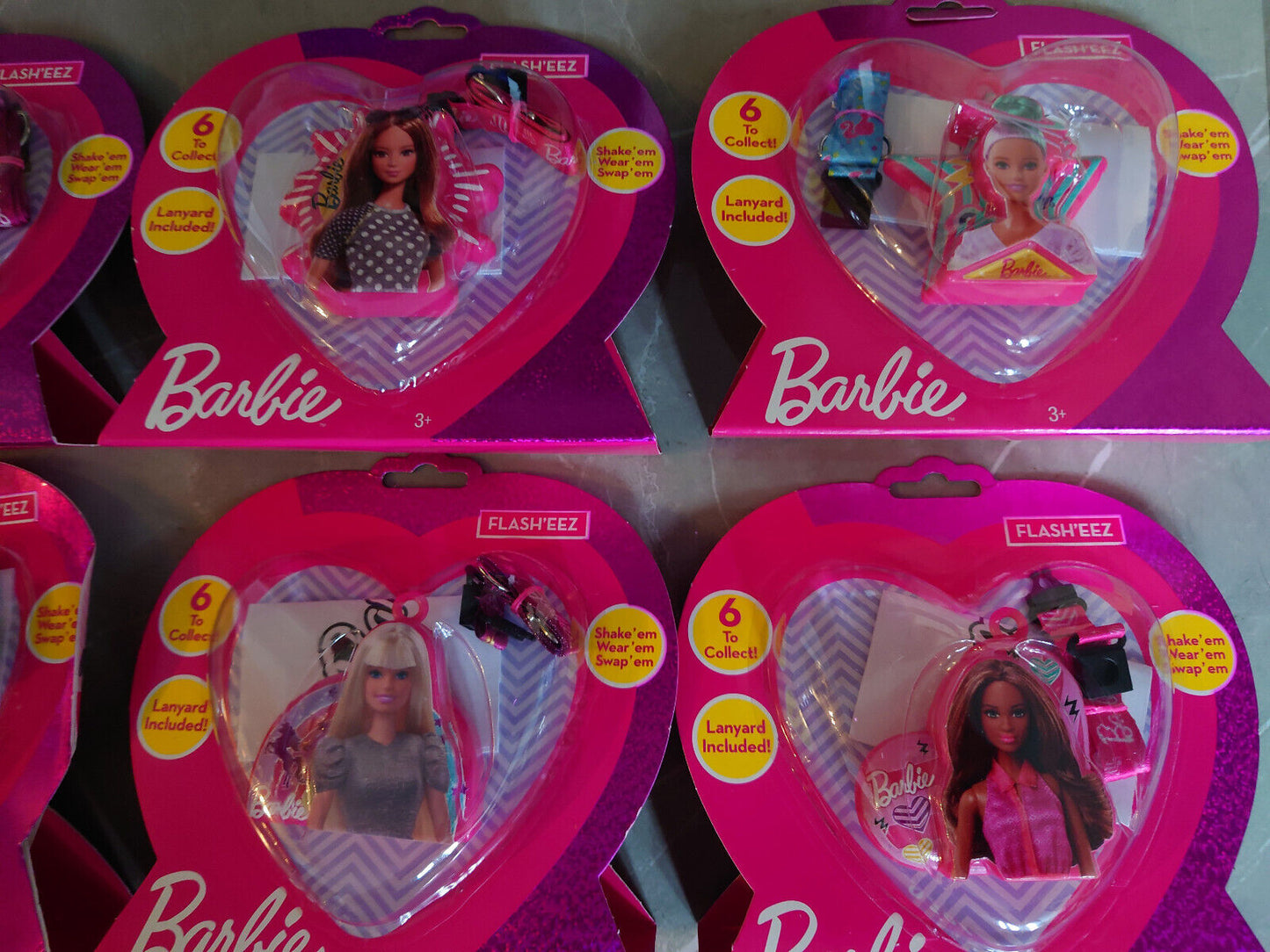 Barbie Flash'EEZ - Shake em, Wear em, Swap em New Lanyard CHOOSE YOURS