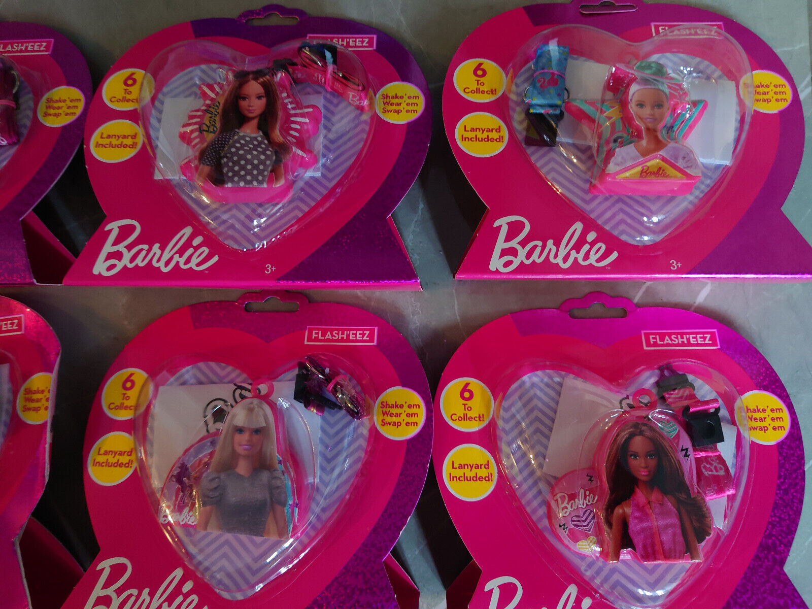 Barbie Flash'EEZ - Shake em, Wear em, Swap em New Lanyard CHOOSE YOURS