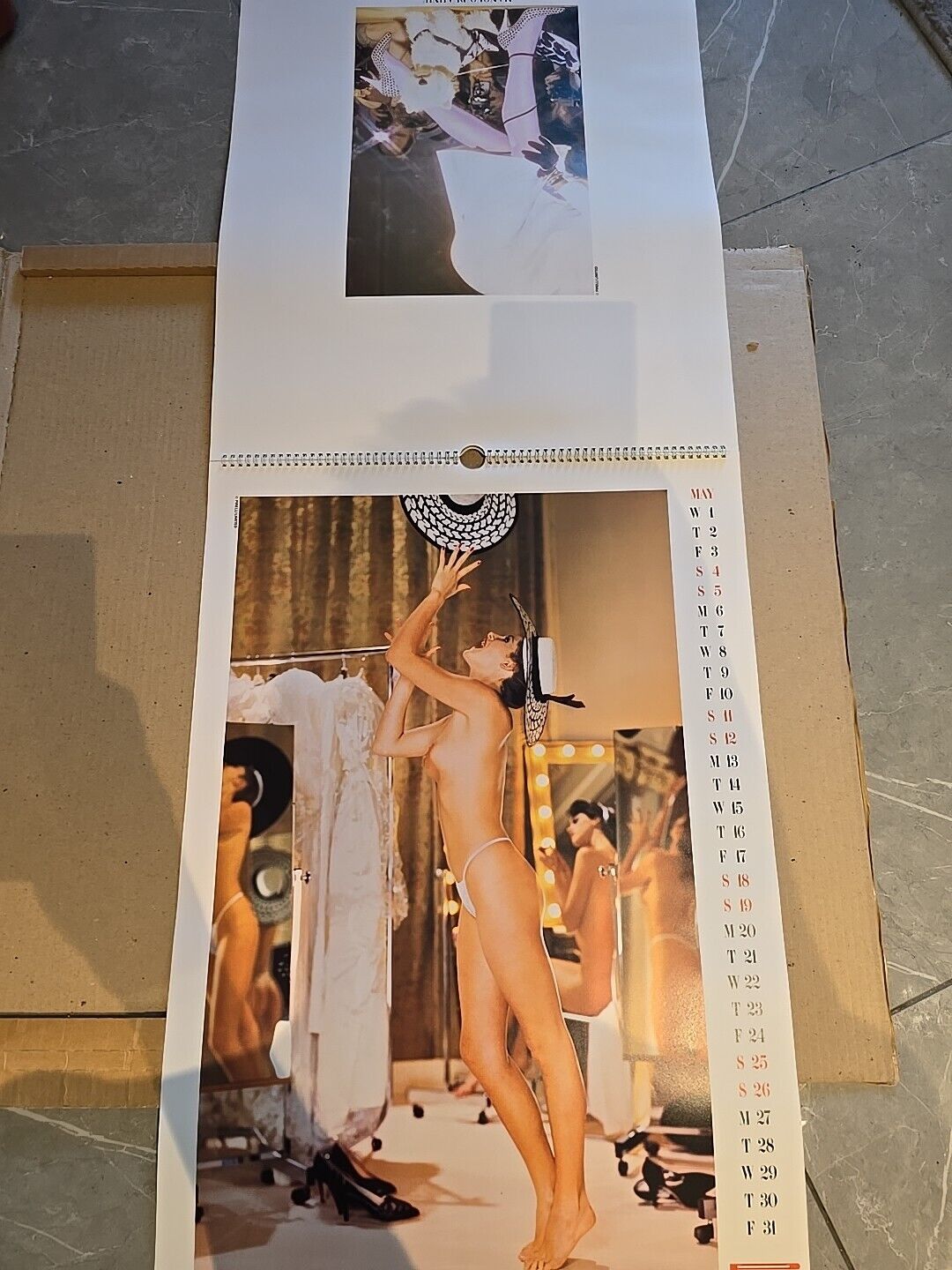 Vintage 1985 PIRELLI CALENDER Top 1980s Clothing Designer Conran Zandra Rhodes