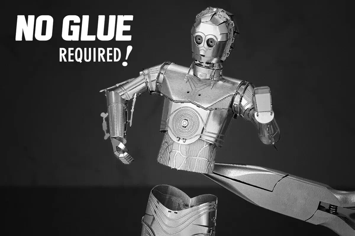 C3-PO 3D Metal Puzzle Model Kits DIY Laser Cut Puzzles Jigsaw C3PO STAR WARS