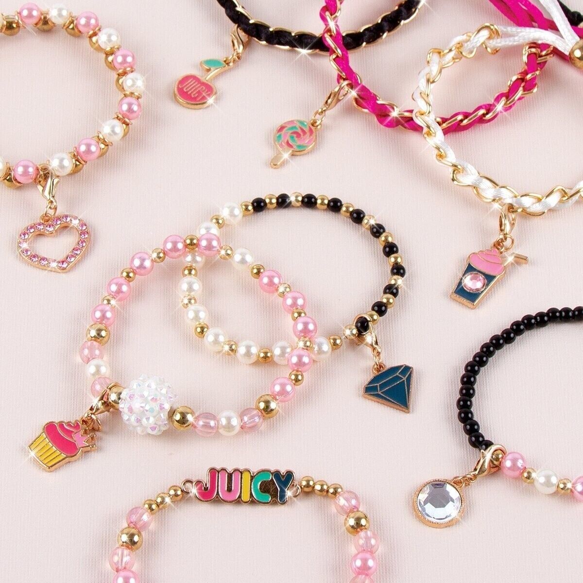 Juicy Couture Bracelet Design Set Pink And Precious 267 Piece set 8 Bracelets