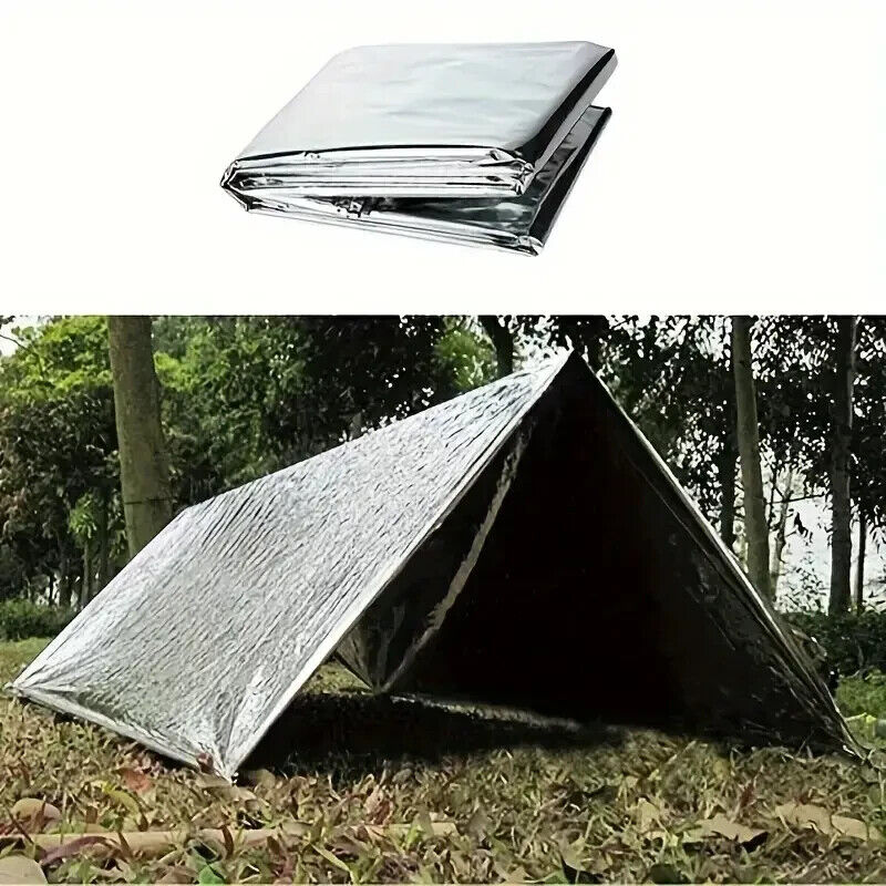 Emergency Space Survival Thermal Foil Blanket Evacuation Sports Shock Sensory