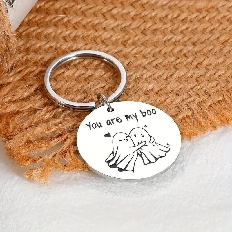 "You're My Boo" Etched Keyring Halloween Ghost HORROR LOVE HALLOWEEN CASPER