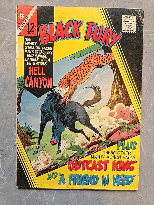 Black Fury #57 Hell Canyon Charlton Comics Group 1966 Silver Age LowMid Qual 57