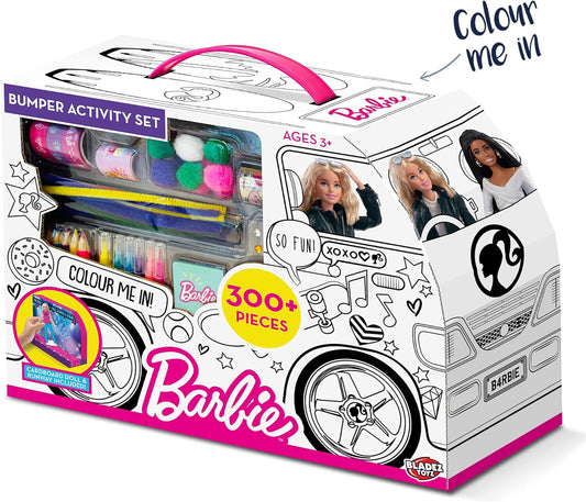 Barbie Campervan Bumper 300+ Piece Creative Colouring Activity Craft Gift Set