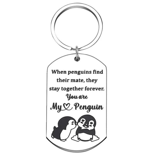 YOU ARE MY PENGUIN Keyring Keychain VALENTINES BOYFRIEND MEN WOMEN MATE