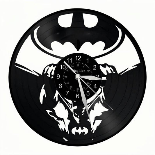 Batman Arkham Asylum DC Comics Vinyl Record Large Wall Clock Birthday Gift Decor
