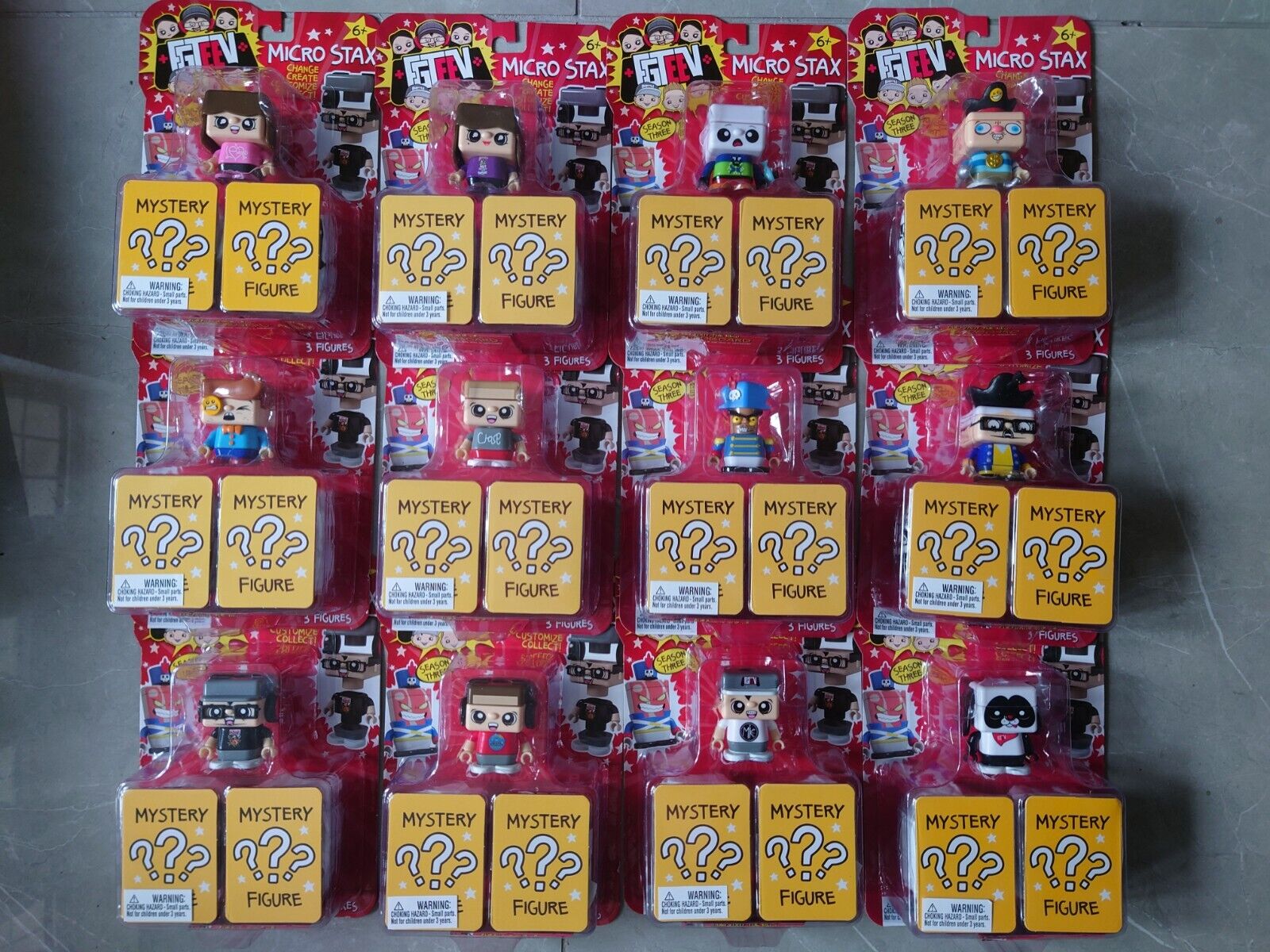FGTeeV Micro Stax Bonkers Toys CHOOSE YOUR STAX MYSTERY FIGURES 12 FG-TEEV