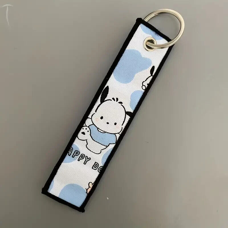 SANRIO HAPPY DOG Keyring Keychain Bag Charm Manga Rv Show New JAPANESE