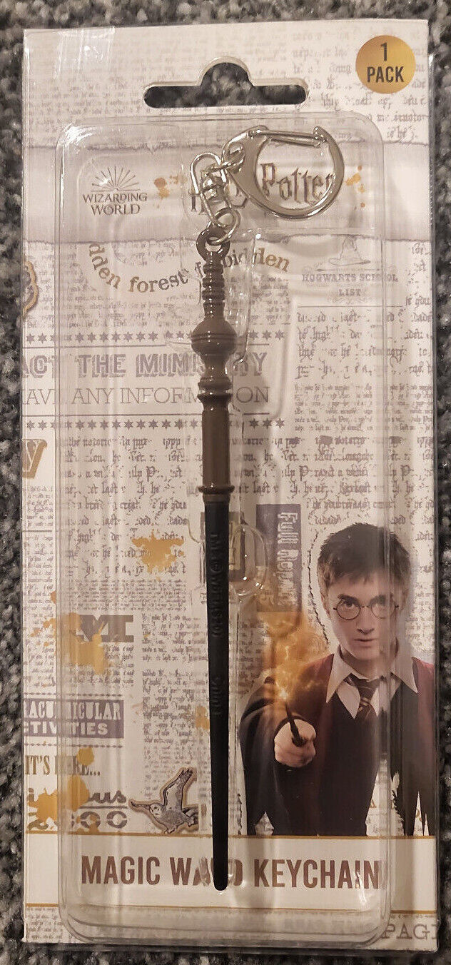 Harry Potter Wand Keyring Keychain Wizard Merchandise Emblems Gift Magic