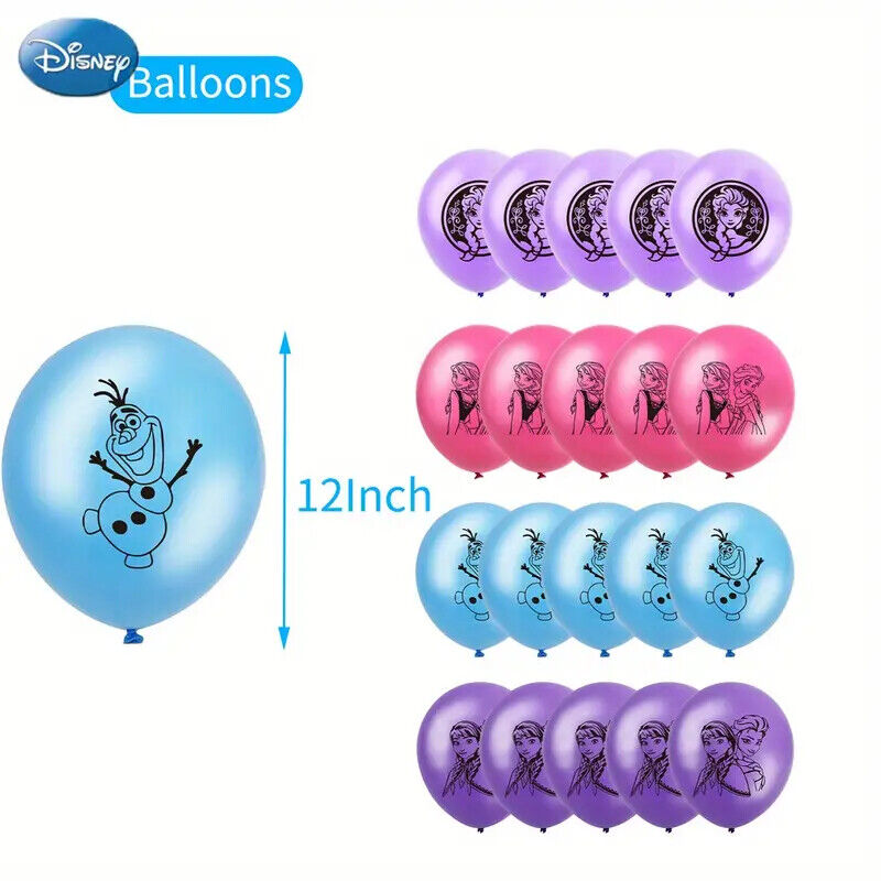 Frozen Balloon Party Birthday Decorations Boys Girls Balloons ELSA ANNA SVEN