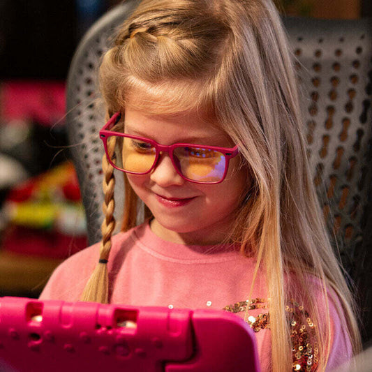 OFFICIAL NUMSKULL ESPORTS KIDS PINK BLUE LIGHT BLOCKING GAMING GLASSES
