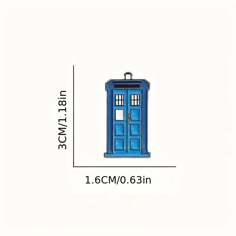 LIMITED EDITION Doctor Who Pin Badge Tardis Collectible Gift Idea BBC WALES BLUE