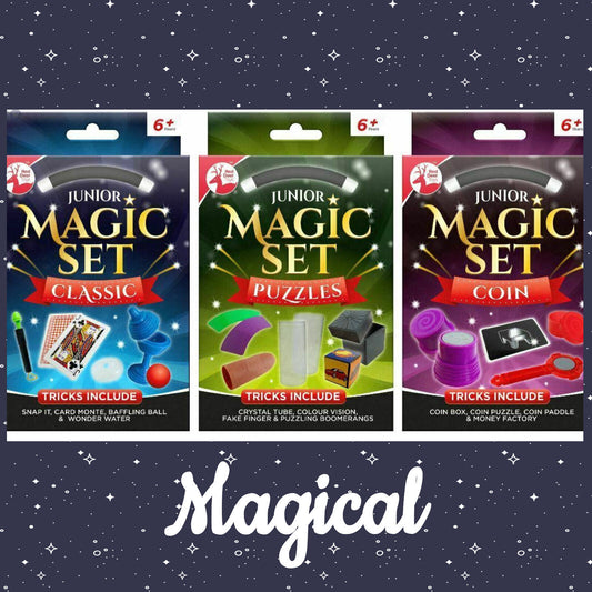 Junior Ultimate Magic Show With Amazing Tricks Kids Magician Full Set Cards Coin