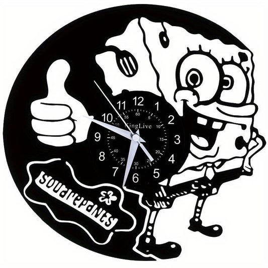 SpongeBob SquarePants VINYL Wall Clock Nice KIDS CHILDREN NETFLIX SPONGE BOB