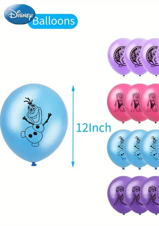 Frozen Balloon Party Birthday Decorations Boys Girls Balloons ELSA ANNA SVEN