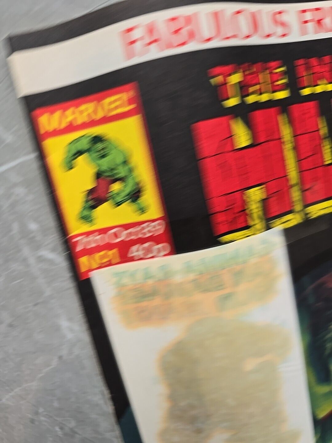 Marvel UK The Incredible Hulk Presents #1 RARE (1989) NM WITH ORIGINAL TATTOO