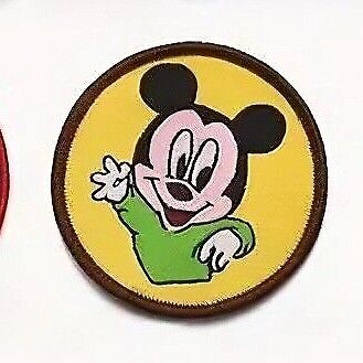 DISNEY MICKEY MOUSE Iron Sew On Embroidered Patch PATCHES TV MOVIE RETRO