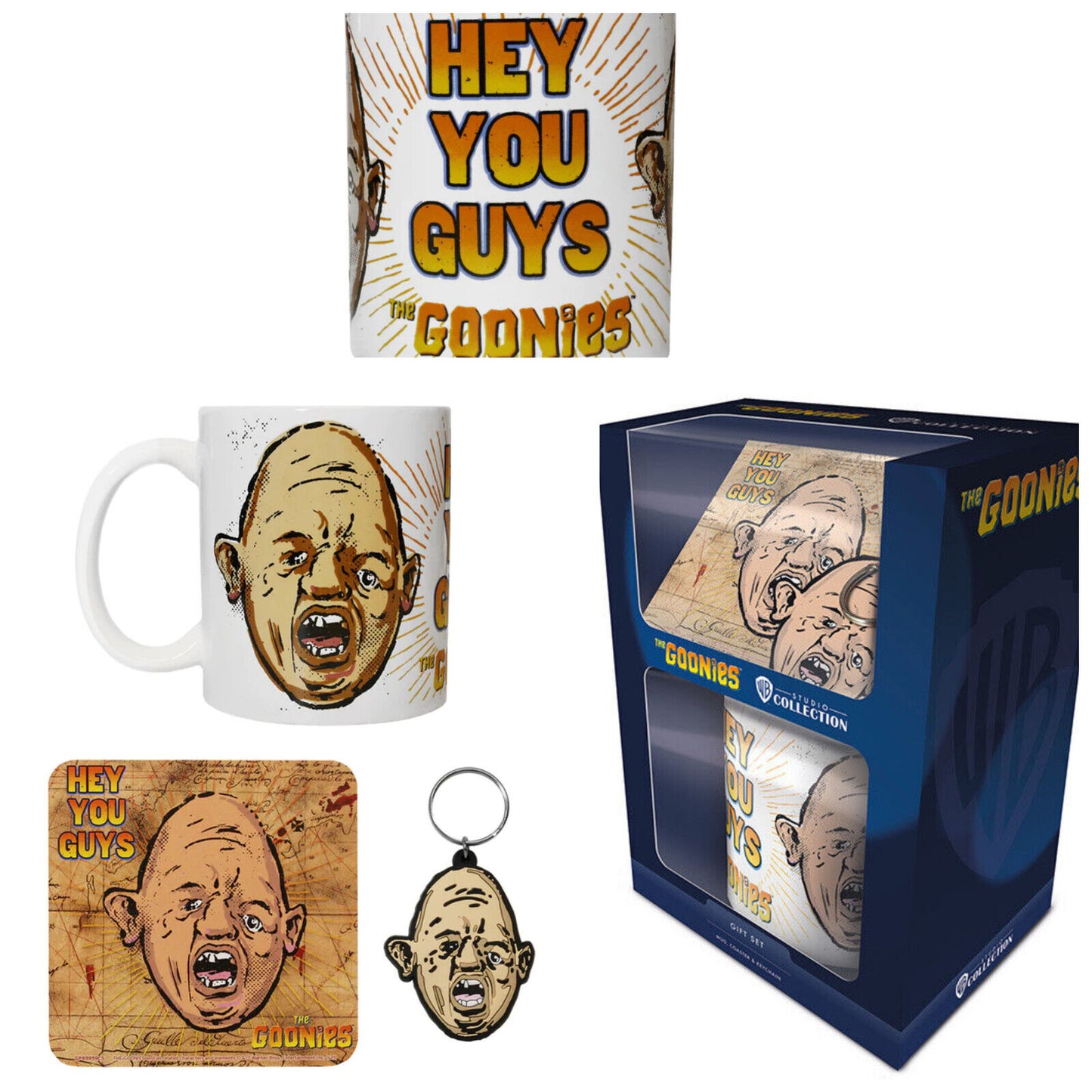 The Goonies Sloth Official Mug Coaster and Keychain Gift Set stocking filler