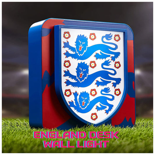 Official England 3D Desk Lamp  Wall light THREE LIONS NUMSKULL BLUE RED