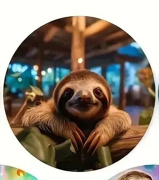 SLOTH FLOWER COASTER Coffee Tea Drink COCKTAILS HIPPIE SCENE BABY