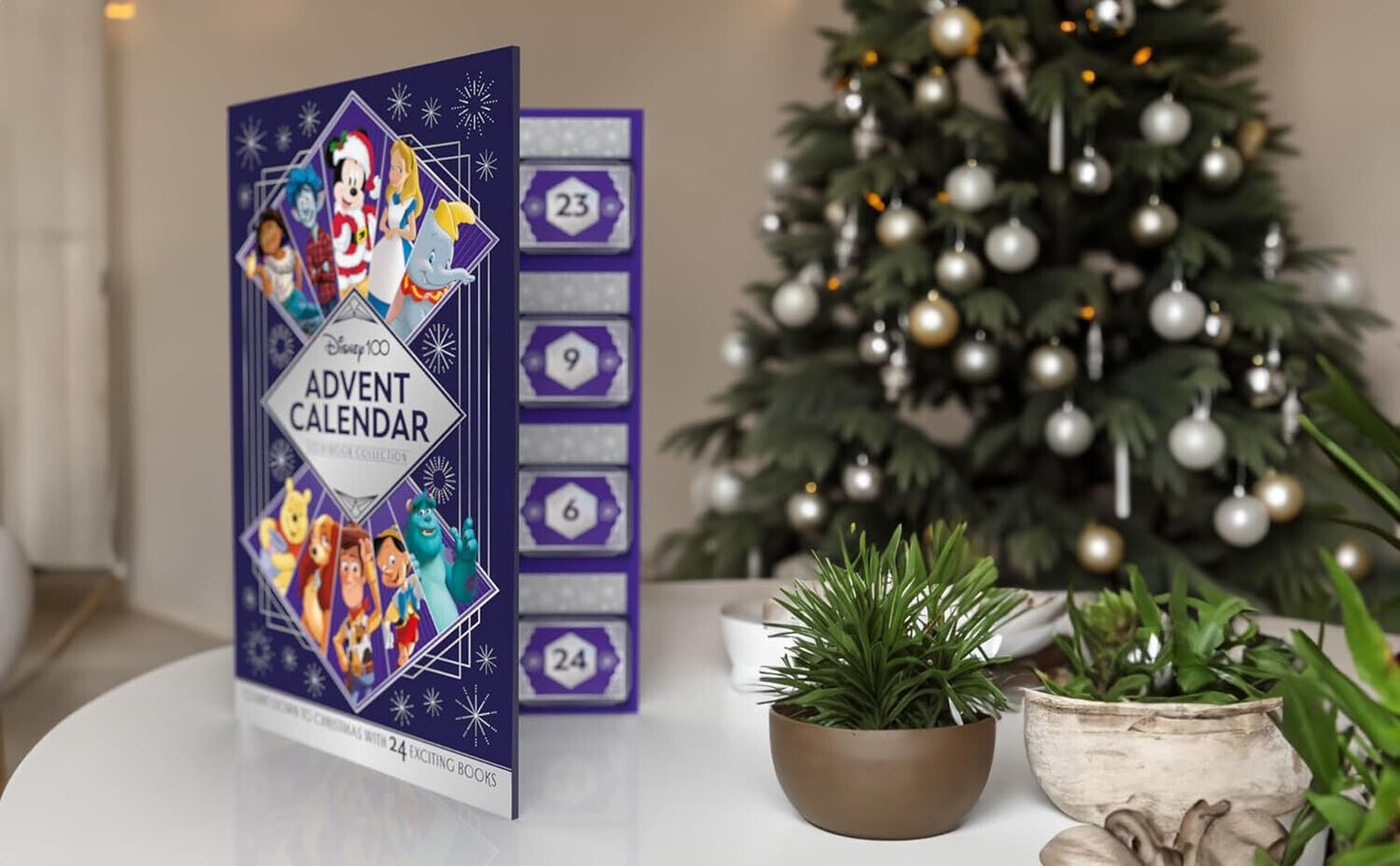 Extra LARGE Storybook Advent Calendar Retro Christmas Calendar - Disney 100