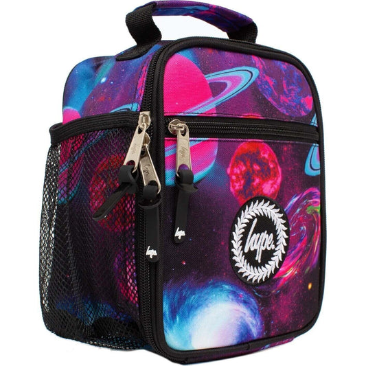 Hype Crazy Space Cosmo Lunchbox Purple CHILDRENS BOYS GIRLS ALIENS SKY PLANETS