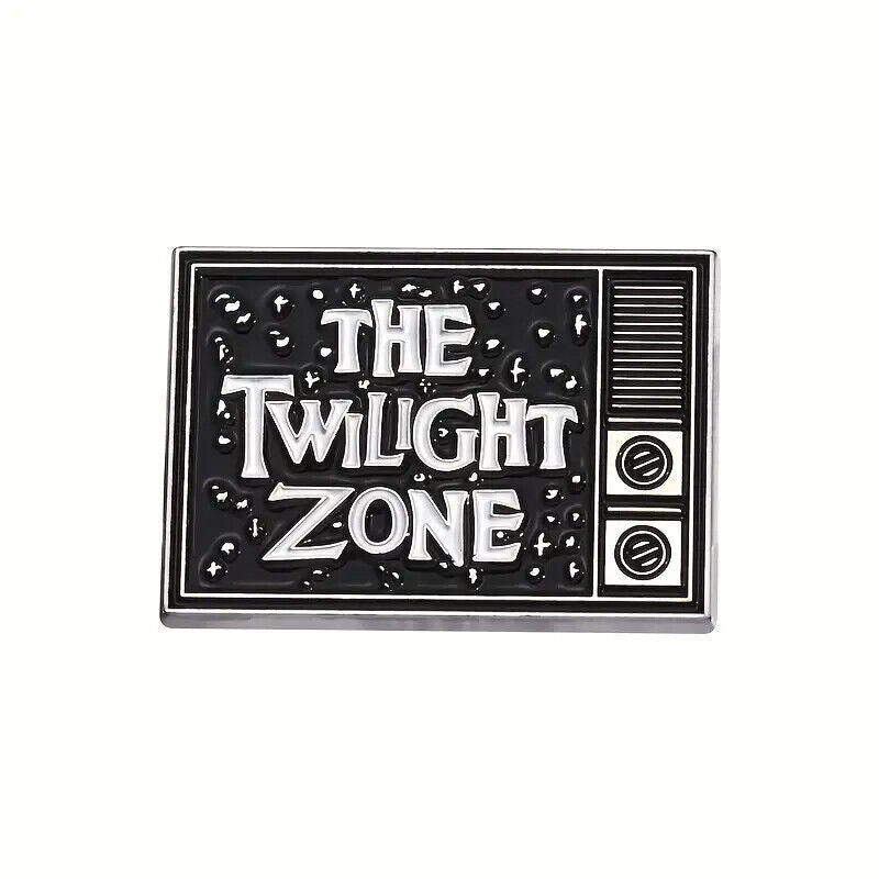 THE TWILIGHT ZONE Metal Enamel Pin Badge TV MOVIE RETRO BBC2 SHOW WEIRD CRAZY