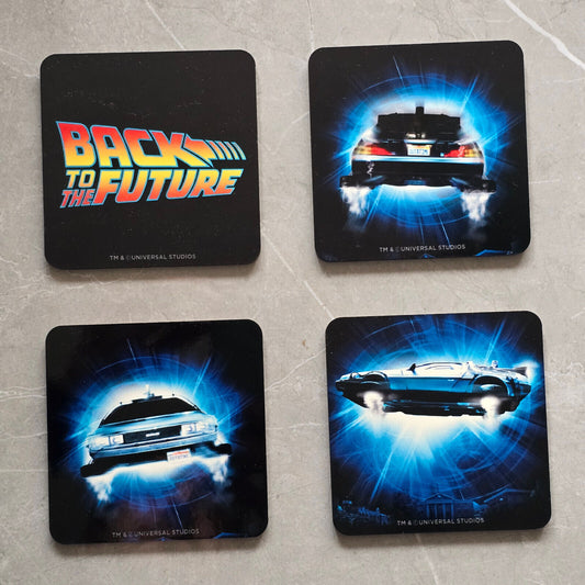 BACK TO THE FUTURE DELOREAN COASTER TIME MACHINE FLUX CAPACITOR MARTY DOC