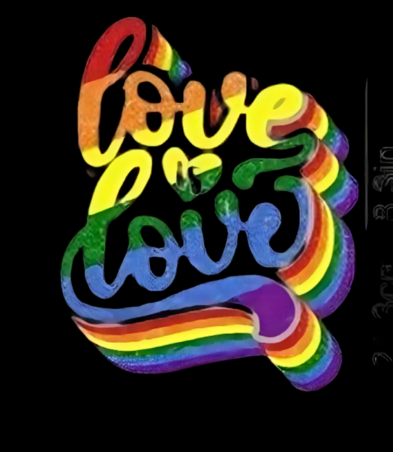 LGBT PRIDE COLOURFUL RAINBOW IRON-ON TRANSFER BAG TSHIRT DESIGN LOVE GAY LIPS