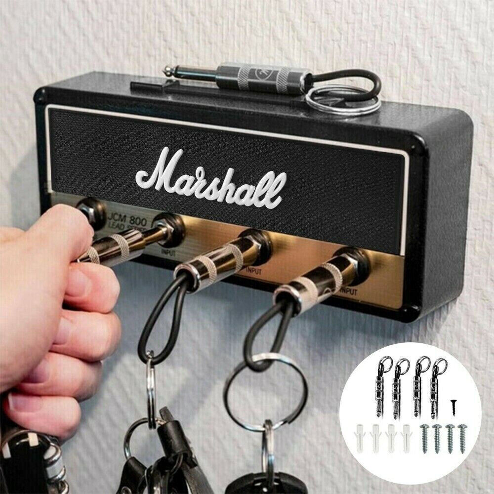 MARSHALL Jack Amp Speaker Key Ring Holder Man Cave Tidy Music GUITAR CHAIN